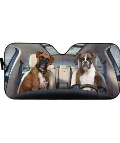 gearhumans 3D Boxer Custom Sunshade GS19067 Auto Sunshade 57''x27.5'' 