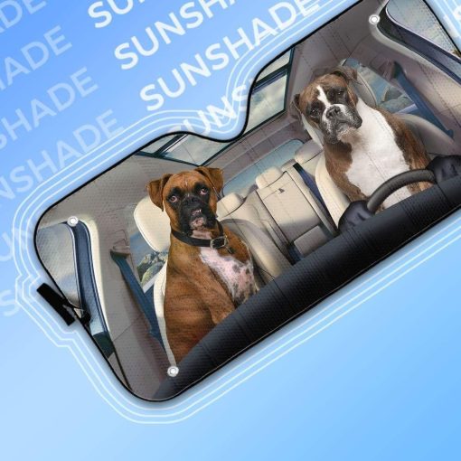 Gearhumans 3D Boxer Custom Sunshade 10 gearhumans 3D Boxer Custom Sunshade GS19067 Auto Sunshade