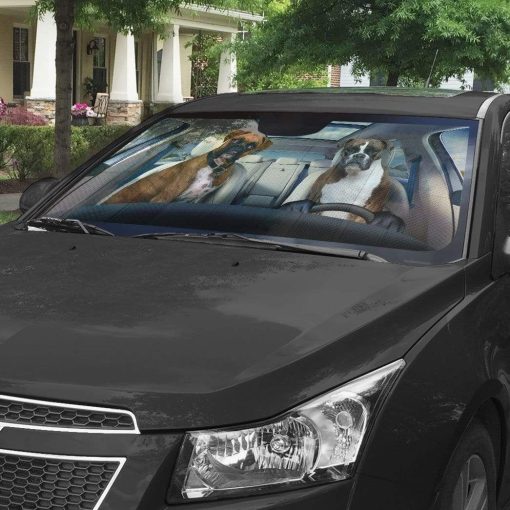 Gearhumans 3D Boxer Custom Sunshade 9 gearhumans 3D Boxer Custom Sunshade GS19067 Auto Sunshade