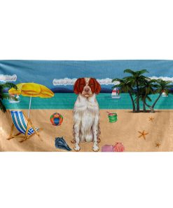 Gearhumans 3D Brittany Dog Custom Beach Towel GW11052114 Towel Towel 60''x30'' 