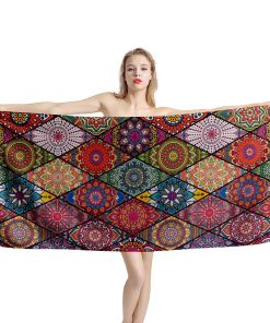 Gearhumans 3D Brocade Beach Towel GJ1405211 Towel Towel 60''x30'' 