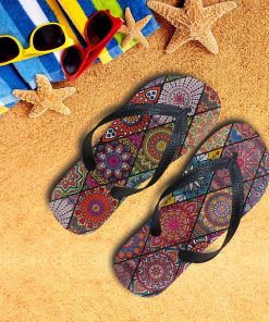 Gearhumans 3D Brocade Flipflop GJ31052111 Flipflop Women 35EU 
