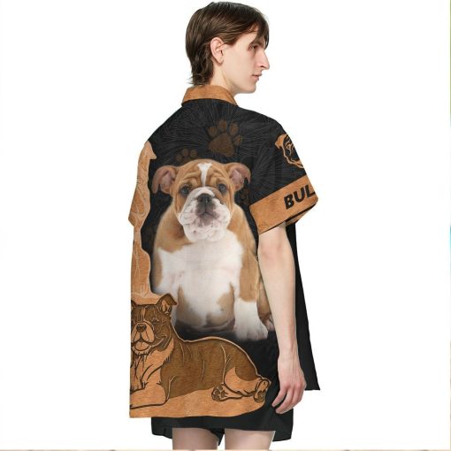 Gearhumans 3D Bulldog Hawaii Shirt ZZ09045 Hawai Shirt