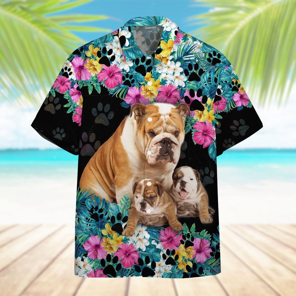 Gearhumans 3D Bulldog Mother Day Hawaii Shirt 6 Gearhumans 3D Bulldog Mother Day Hawaii Shirt ZZ01046 Hawai Shirt