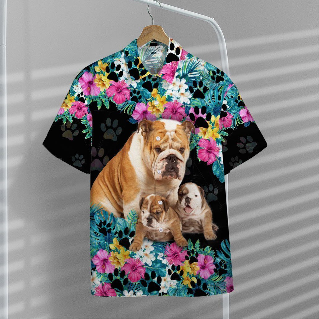 Gearhumans 3D Bulldog Mother Day Hawaii Shirt 5 Gearhumans 3D Bulldog Mother Day Hawaii Shirt ZZ01046 Hawai Shirt