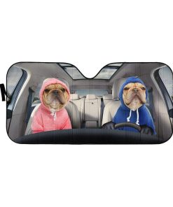 gearhumans 3D Bulldogs Custom Car Auto Sunshade GV050615 Auto Sunshade 57''x27.5'' 