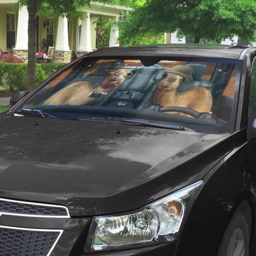 gearhumans 3D Camel Custom Car Auto Sunshade GS06074 Auto Sunshade