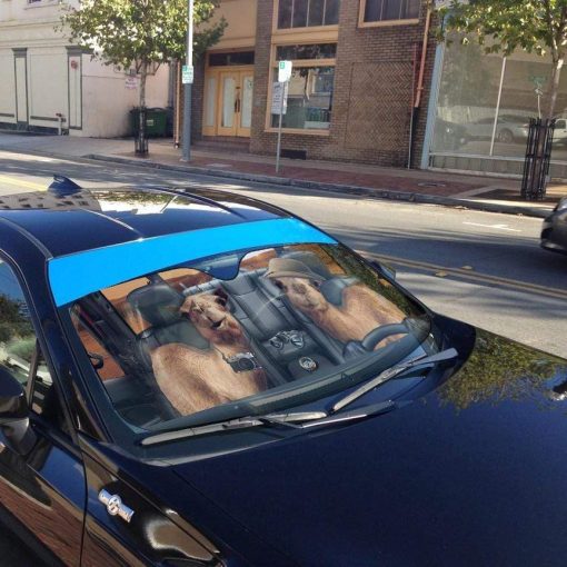 gearhumans 3D Camel Custom Car Auto Sunshade GS06074 Auto Sunshade