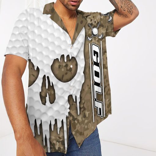 Gearhumans 3D Camo Golf Hawaii Shirt ZK0505213 Hawai Shirt