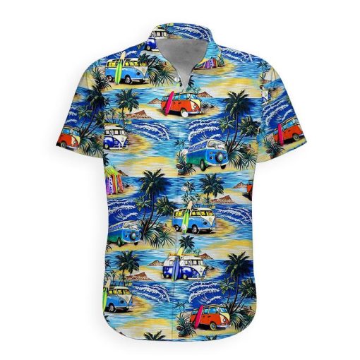 Gearhumans 3D Campervan Hawaii Shirt 1 Gearhumans 3D Campervan Hawaii Shirt hawaii Short Sleeve Shirt S