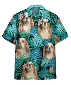 Gearhumans 3D Cavalier King Charles Spaniel Dog Summer Custom Short Sleeve Shirt GW19052112 Hawai Shirt Short Sleeve Shirt S 