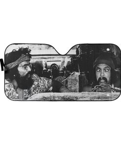 Gearhumans 3D Cheech And Chong Custom Car Auto Sunshade GS29042116 Auto Sunshade 57''x27.5'' 