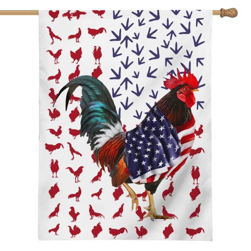 Gearhumans 3D Chicken American Custom Flag GW0806214 House Flag