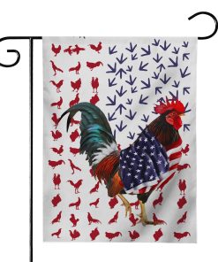 Gearhumans 3D Chicken American Custom Flag GW0806214 House Flag House Flag S 