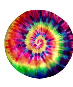 Gearhumans 3D Colorful Tie Dye Custom Round Beach Towel GO24062117 Round Beach Towel Round Beach Towel FS 