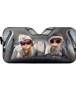 gearhumans 3D Cool Yellow Cats Custom Car Auto Sunshade GV09062 Auto Sunshade 57''x27.5'' 