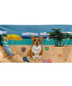 Gearhumans 3D Corgi Dog Custom Beach Towel GW11052119 Towel Towel 60''x30'' 
