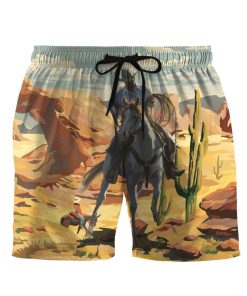 Gearhumans 3D Cowboys Roping Through The Desert Custom Men Short GS0107217 Men Shorts Men Shorts S 