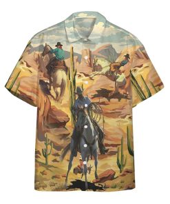 Gearhumans 3D Cowboys Roping Through The Desert Custom Short Sleeve Shirt GS0107216 Hawai Shirt Hawai Shirt S 