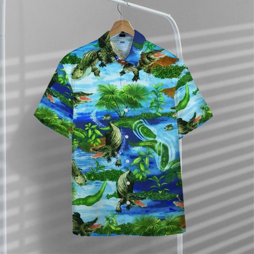 Gearhumans 3D Crocodile Hawaii Shirt ZZ1905213 Hawai Shirt