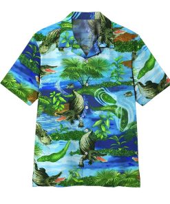 Gearhumans 3D Crocodile Hawaii Shirt ZZ1905213 Hawai Shirt Short Sleeve Shirt S 