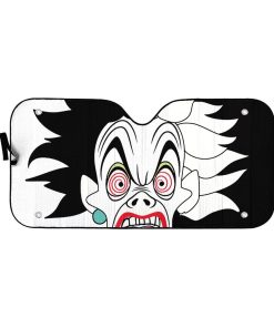 Gearhumans 3D Cruella De Vil Custom Car Auto Sunshade GS29042115 Auto Sunshade 57''x27.5''