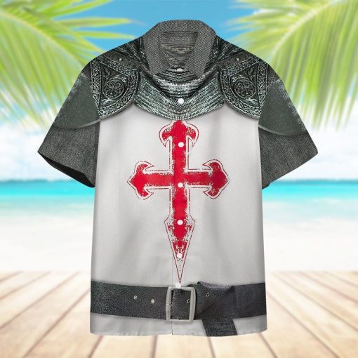 Gearhumans 3D Crusader Knight Armour Hawaii Shirt ZB31038 Hawai Shirt