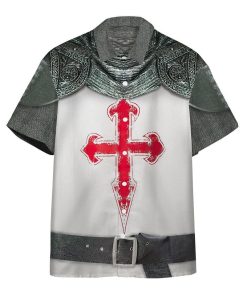 Gearhumans 3D Crusader Knight Armour Hawaii Shirt ZB31038 Hawai Shirt Short Sleeve Shirt S 