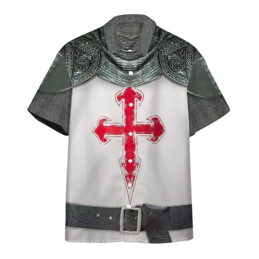 Gearhumans 3D Crusader Knight Armour Hawaii Shirt ZB31038 Hawai Shirt Short Sleeve Shirt S