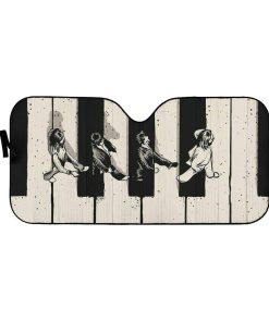 gearhumans 3D Custom Car Auto Sunshade Abbey GZ02054 Auto Sunshade 57''x27.5'' 