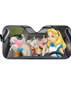 gearhumans 3D Custom Car Auto Sunshade Alice In Wonderland GS04068 Auto Sunshade 57''x27.5'' 
