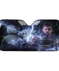 gearhumans 3D Custom Car Auto Sunshade God Carbreaker GA22027 Auto Sunshade 57''x27.5'' 