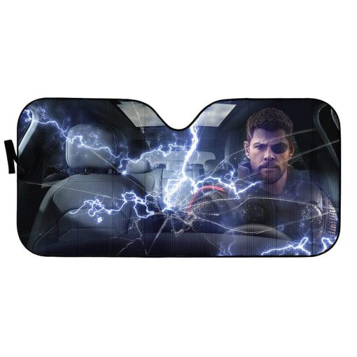 Gearhumans 3D Custom Car Auto Sunshade God Carbreaker 4 gearhumans 3D Custom Car Auto Sunshade God Carbreaker GA22027 Auto Sunshade 57''x27.5''