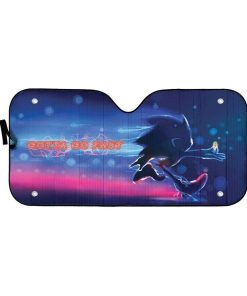gearhumans 3D Custom Car Auto Sunshade Gotta Go Fast GT28021 Auto Sunshade 57''x27.5'' 