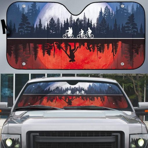 Gearhumans 3D Custom Car Auto Sunshade Stranger Movie 5 gearhumans 3D Custom Car Auto Sunshade Stranger Movie GT18035 Auto Sunshade