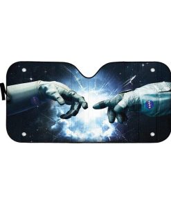 gearhumans 3D Custom Car Auto Sunshade The Creation Of Astronaut GM21024 Auto Sunshade 57''x27.5''