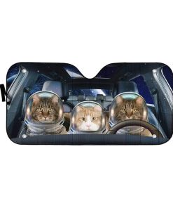 gearhumans 3D Custom Maine Coon Space Car Auto Sunshade GD13052 Auto Sunshade 57''x27.5'' 