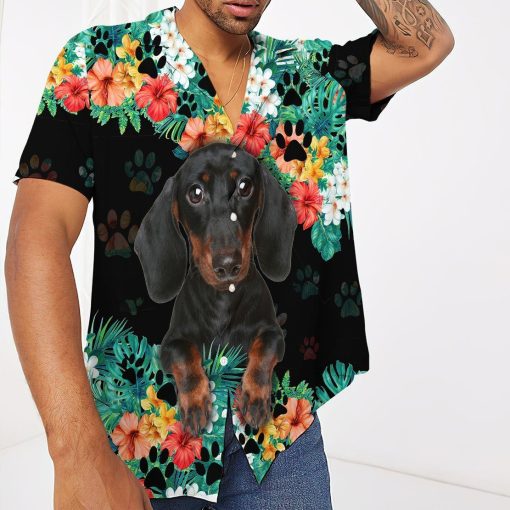 Gearhumans 3D Dachshund Hawaii Shirt ZZ02045 Hawai Shirt