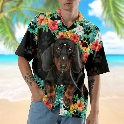 Gearhumans 3D Dachshund Hawaii Shirt ZZ02045 Hawai Shirt