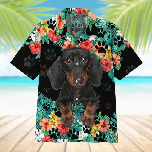 Gearhumans 3D Dachshund Hawaii Shirt ZZ02045 Hawai Shirt
