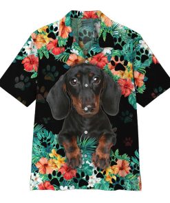 Gearhumans 3D Dachshund Hawaii Shirt ZZ02045 Hawai Shirt Short Sleeve Shirt S 