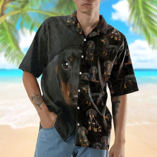 Gearhumans 3D Dachshund Hawaii Shirt ZZ02046 Hawai Shirt