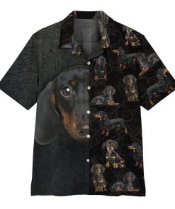 Gearhumans 3D Dachshund Hawaii Shirt ZZ02046 Hawai Shirt Short Sleeve Shirt S 