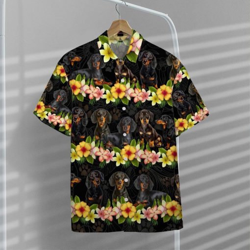 Gearhumans 3D Dachshund Hawaii Shirt ZZ13046 Hawai Shirt