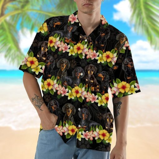 Gearhumans 3D Dachshund Hawaii Shirt ZZ13046 Hawai Shirt