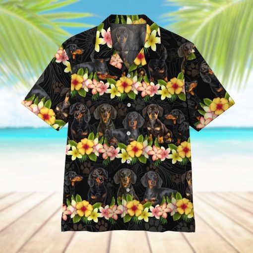 Gearhumans 3D Dachshund Hawaii Shirt ZZ13046 Hawai Shirt