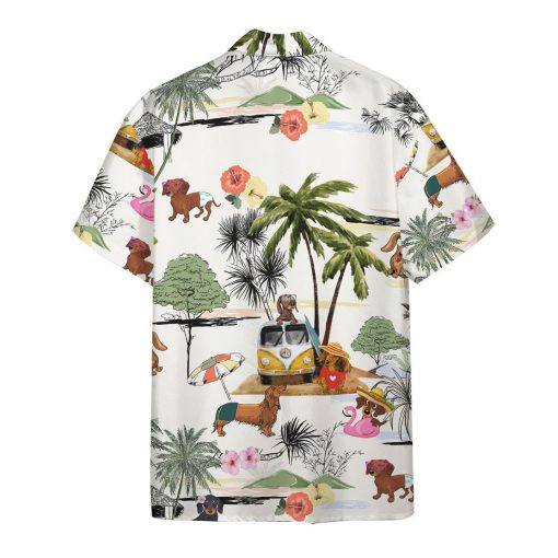 Gearhumans 3D Dachshund Hawaii Shirt ZZ2904214 Hawai Shirt
