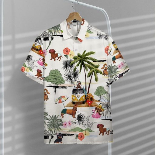 Gearhumans 3D Dachshund Hawaii Shirt ZZ2904214 Hawai Shirt