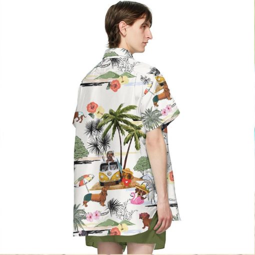 Gearhumans 3D Dachshund Hawaii Shirt ZZ2904214 Hawai Shirt