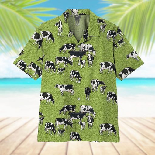 Gearhumans 3D Dairy Cow Hawaii Shirt ZZ2605212 Hawai Shirt